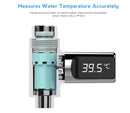 GobekUsa LED Shower Thermometer with Temperature Display - Baby Safe Heat Gauge