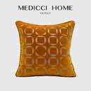 GobekUsa Geometric Jacquard Pillow Cover - Modern Chinese Style Chic Interior
