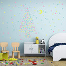 3D Stars Glow Dark Wall Stickers by GobekUsa – Luminous Fluorescent Home Decor