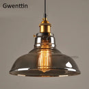 GobekUsa Industrial Glass Pendant Light for Modern Home Decor