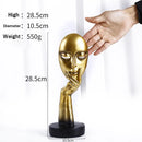 GobekUsa Gold Resin Sculpture | Nordic Luxury Technology Decor for Home & Office