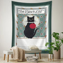 GobekUsa Black Cat Tarot Tapestry: Psychedelic Hippie Wall Hanging Room Decor