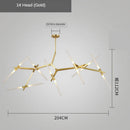 GobekUsa Gold LED Chandelier: Modern Nordic Lighting Fixture for Indoor Decor.
