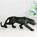 GobekUsa Black Panther Resin Geometric Statue Decor Ornament