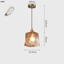 GobekUsa Glass Copper Pendant Lights for Dinning Living Room Decor