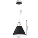 GobekUsa Leather and Iron Finish Pendant Light Fixture for Kitchen Dinning Living Room