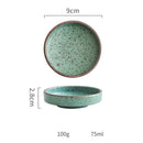 GobekUsa Ceramic Round Sauce Dish - Small Seasoning Bowl for Soy Sauce and Wasabi