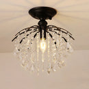 GobekUsa Crystal Ceiling Light: Luxury Modern Chandelier for Home Living Spaces