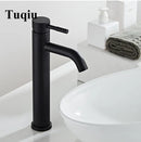 GobekUsa Black Stainless Steel Bathroom Basin Sink Mixer Tap Hot Cold Faucet