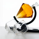 GobekUsa Globe Whiskey Decanter Set with Crystal Glasses - Lead-Free Hand-Blown Whisky Carafe