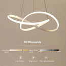 GobekUsa LED Irregular Aluminum Acrylic Chandelier for Dining Room Pendant Lighting