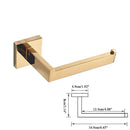 GobekUsa Gold Bathroom Hardware Set: Hook, Towel Rail, Bar, Shelf, Tissue Holder & More