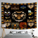 GobekUsa Bee Daisy Wall Hanging: Bohemian Hippie Witchcraft Plant Dorm Decor
