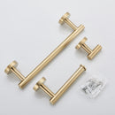 GobekUsa Brushed Gold Stainless Steel Bathroom Accessories Set - Towel Bar, Toilet Paper Holder, Hooks