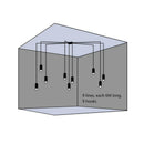 GobekUsa Black Minimalist LED Wall Lamp for Bedroom and Living Room