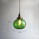GobekUsa Brass Pumpkin LED Pendant Light - Japanese Style Bedroom Suspension