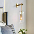 GobekUsa Gold Glass Wall Lamp: Post-modern E14 Industrial Sconce for Home Decor