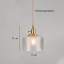 GobekUsa Green Glass LED Chandelier: Minimalist Brass Hanging Lights