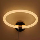 GobekUsa Acrylic Ring LED Wall Lamp for Modern Indoor Decor, Living Room Bedroom Lighting