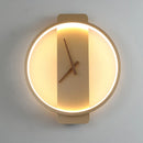 GobekUsa LED Wall Lamp Wall Clock Modern Design Nordic Luxury Simple For Hotel Bedside