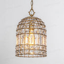 GobekUsa Bronze 1-Light Crystal Chandelier French Lighting for Kitchen, Living Room, Dining, Bedroom