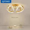 GobekUsa LED Chandelier Modern Indoor Lighting for Living Room Study Parlor Bedroom
