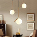 GobekUsa Glass Ball Pendant Lampshade - High Quality Milky Glass Ball Design