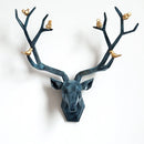 GobekUsa Deer Head Wall Decor Sculpture | Modern Abstract Animal Statue for Home Decor