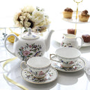 GobekUsa Coffee & Tea Set: Cup, Saucer, Pot, Milk, Sugar, Plate, Tray, Teaware