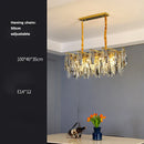 GobekUsa Art Deco LED Crystal Chandelier Lighting for Foyer