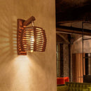 GobekUsa Bamboo Wall Sconce Light for Aisle Corridor Hotel Restaurant Cafe