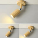 GobekUsa LED Wood Ceiling Light Downlight Spot Acrylic Indoor Lamp for Home Decoration