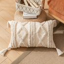 GobekUsa Boho Cotton Tassel Pillow Cover 45x45cm/30x50cm for Home Decor