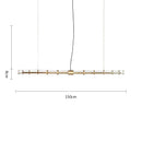 GobekUsa Glass Dining Room Chandelier: Nordic, Minimalist, Modern, for Home, Office, and Bar Decor