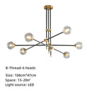 GobekUsa Geometric Glass Ball Chandelier: Post-modern LED Pendant Lights for Stylish Decor