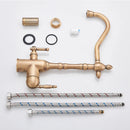 GobekUsa Antique Brass Water Filtration Kitchen Faucet, Lead-Free Drinking Sink Faucet