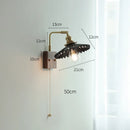 GobekUsa Ceramic Ball LED Wall Light with Pull Chain Switch for Living Room