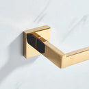 GobekUsa Gold Bathroom Hardware Set: Robe Hook, Towel Rail, Shelf, Tissue Holder