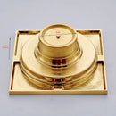 GobekUsa Gold Square Bathroom Shower Drain Strainer 10*10cm
