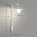 GobekUsa Industrial Style Wall Lamp for Bedroom Living Room Staircase Background Lighting