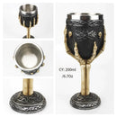 GobekUsa Dragon King Goblet 200ml: Retro Stainless Steel Wine Glass Gothic Whiskey Cup