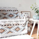 GobekUsa Knitted Nordic Plaid Blanket - Cozy Home Decor and Sofa Cover
