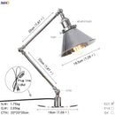 GobekUsa Industrial LED Table Lamp For Home Decor - US/EU Plug Switch, Loft Style