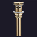 GobekUsa Brushed Gold Vessel Sink Pop-Up Drain Assembly Kit