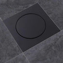 GobekUsa Brass Shower Floor Drain Black/Chrome Square Cover Grate Waste