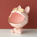 GobekUsa Big Mouth Dog Resin Sculpture Figurine Home Decor Ornamental Storage Box