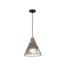 GobekUsa Industrial Loft Wood Pendant Light, Nordic Iron Hanging Lamp for Kitchen, Bedroom, Dining Room