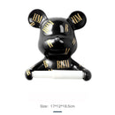 GobekUsa Bear Resin Paper Towel Holder: Nordic Animal Hanging Tissue Box Rack for Modern Wall Decor