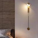 GobekUsa Gold LED Wall Lamp with Dimming Switch - Creative Design for Bedroom and Hallway