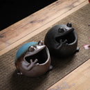 GobekUsa Cute Big Belly Frog Cartoon Ceramic Ashtray Decor Gift for Boyfriend